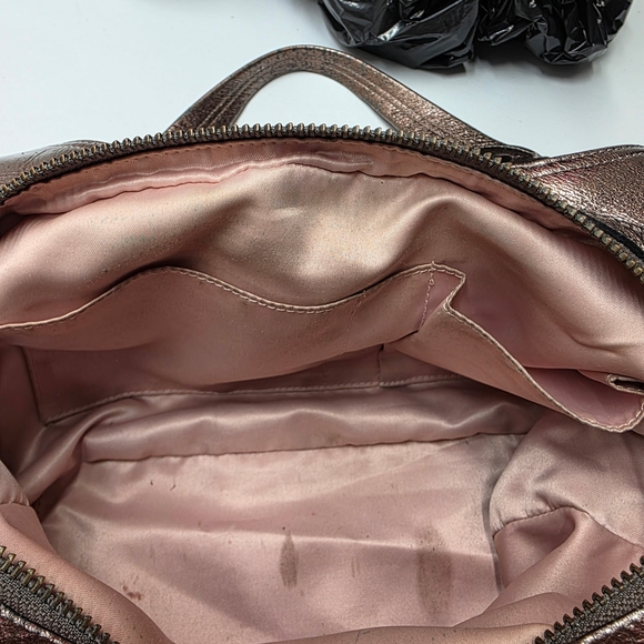 Coach Metallic Bronze Madison Shoulder Bag - Picture 5 of 11
